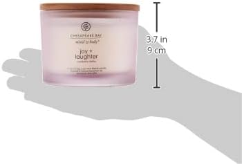 Chesapeake Bay Candle Scented Candle, Joy + Laughter (Cranberry Dahlia), Coffee Table, Home Décor (Pack of 2)