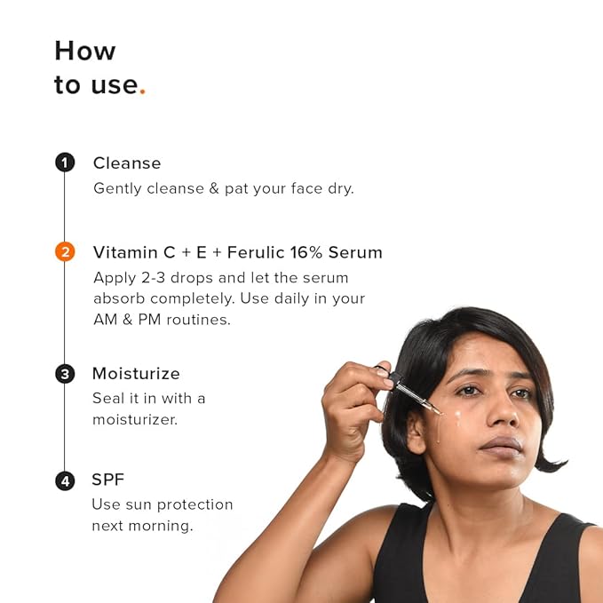 Minimalist 16% Vitamin C Serum with Antioxidants for Anti Aging & Glow | Reduces Skin Damage & Redness to Brighten Dull Complexion | For All Skin Types | For Women & Men | 0.68 Fl Oz / 20 ml