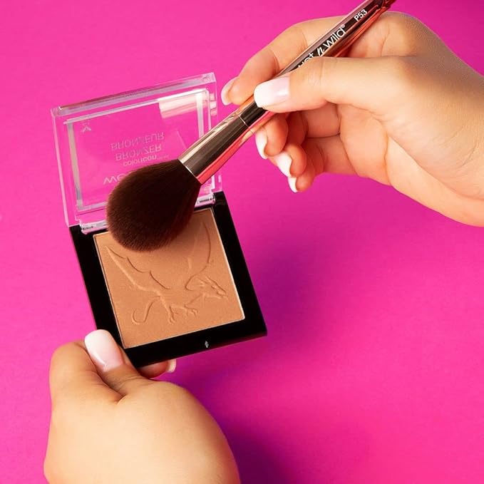 wet n wild MegaGlo Highlighting Powder, Highlighter Makeup, Shimmer Glow, Deep Gold Awesome Blossom (Pack of 4)