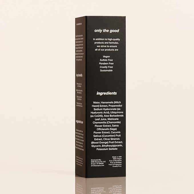 DIME Beauty Super Skin Toner, Alcohol-Free Witch Hazel Toner, Hydrating for Face with Aloe Vera and Cucumber Extract, 4 oz / 120 ml