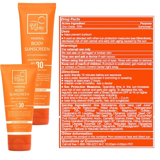Suntegrity Mineral Body Sunscreen - SPF 30, 5 oz