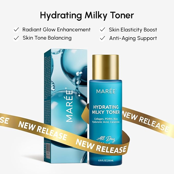MAREE Glycolic Acid Toner 10% - Exfoliating Toner for Face - Glycolic Acid Face Exfoliator - Face, Scalp & Underarms Exfoliant Spray Alternative - Facial Toner for Women - Acido Glicolico para Manchas