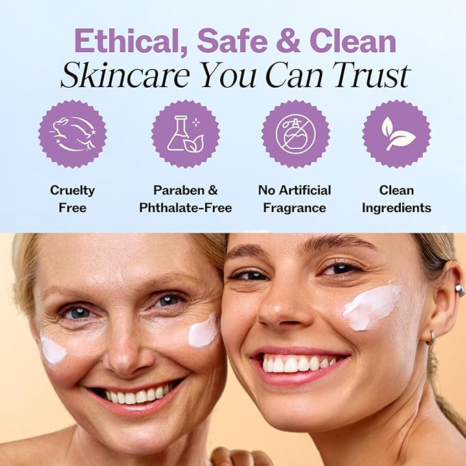 LilyAna Naturals Eye Cream for Dark Circles and Puffiness, Under Eye Cream for Wrinkles and Bags, Anti Aging helps Improve Dryness; for Sensitive Skin (1.7 Ounce, Pack of 2)