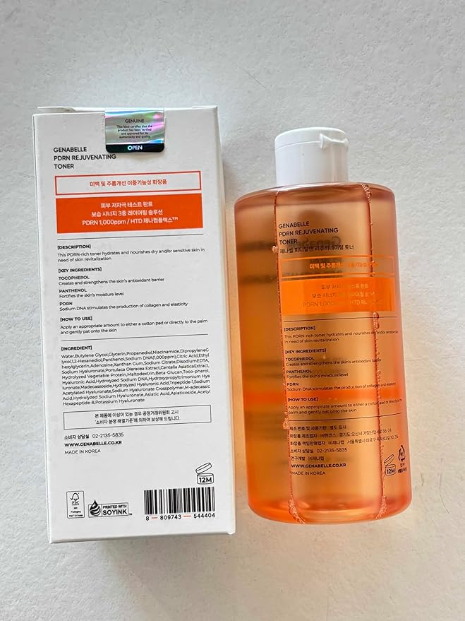 PDRN Rejuvenating Toner - Deep Hydration & Skin Barrier Support with PDRN, Panthenol, Hyaluronic Acid - Soft & Glowing Skin - 10.14 fl.oz/300ml