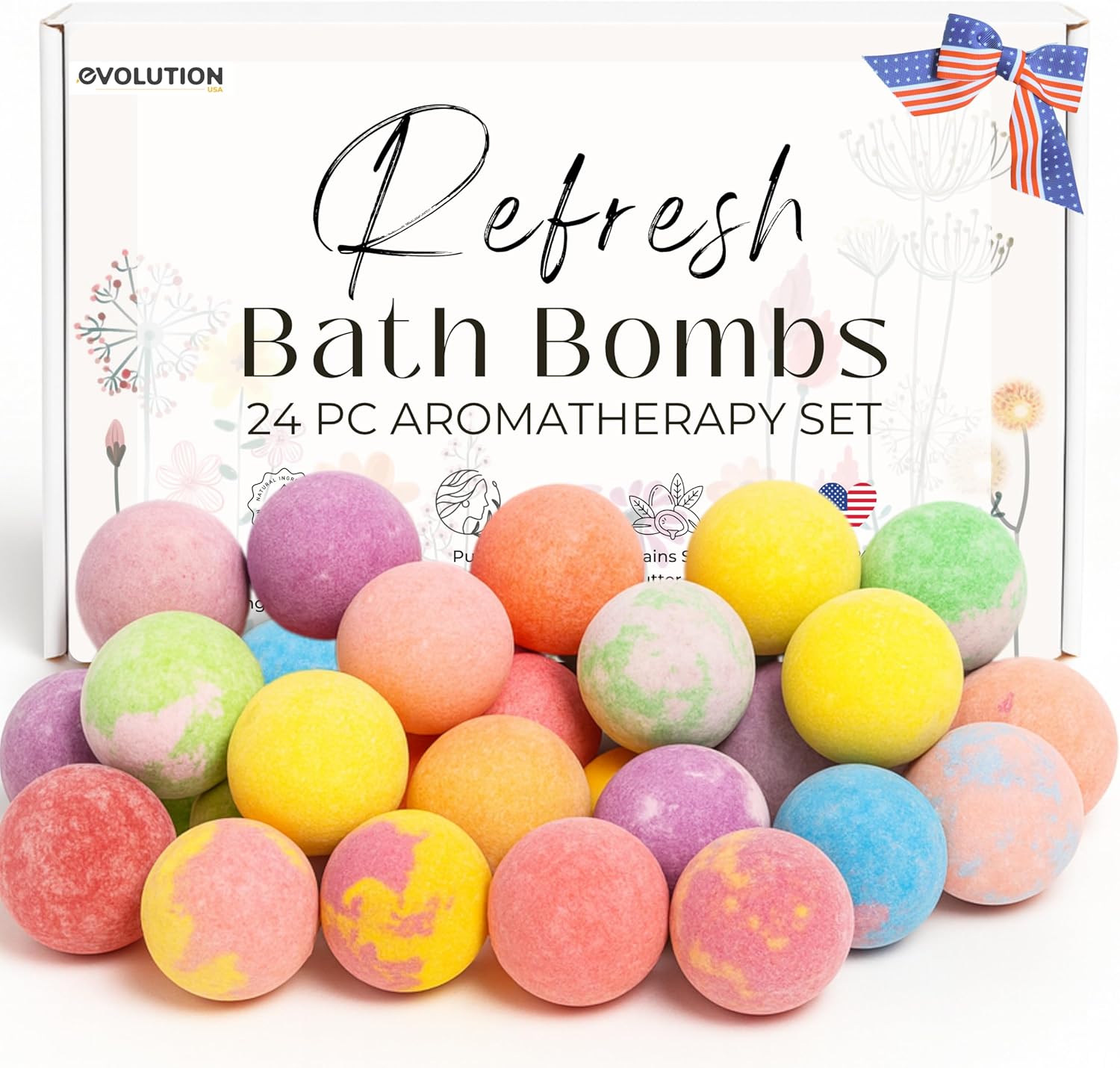 Clean and colorful bath bombs from BloomVera Beauty