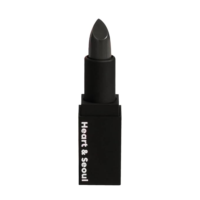 The Beauty Spy Heart & Seoul Black Rose pH-Reactive Lipstick, Ultra-Moisturizing Formula with Rosa Damascena Flower Oil, Shea Butter and Vitamin E, Makes Lips Juicy, Hydrated and Smooth