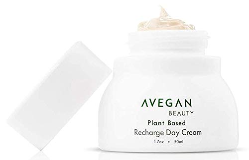 Ecco Bella Plant Based Recharge Day Cream Face Moisturizer - Vegan Skin Moisturizing Face Cream with FortiSomes Eco-Protection & Blue Light Shield - Cruelty Free - Hydrating Formula - 1.7 oz