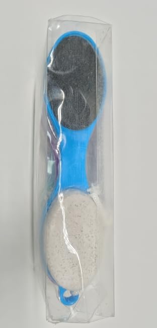 Foot Brush and Pumice Stone - 4 Pack Foot Brush Scrubber for Shower 4 in 1 Pedicure Foot File Exfoliator for Foot Care - Purple and Blue
