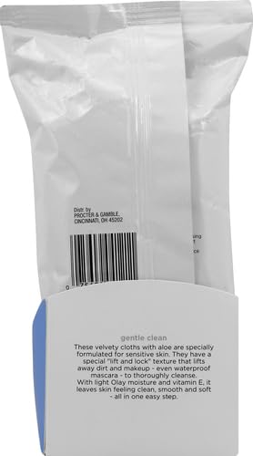 Olay Wet Cleansing Towelette, 30 Count (Pack of 12)
