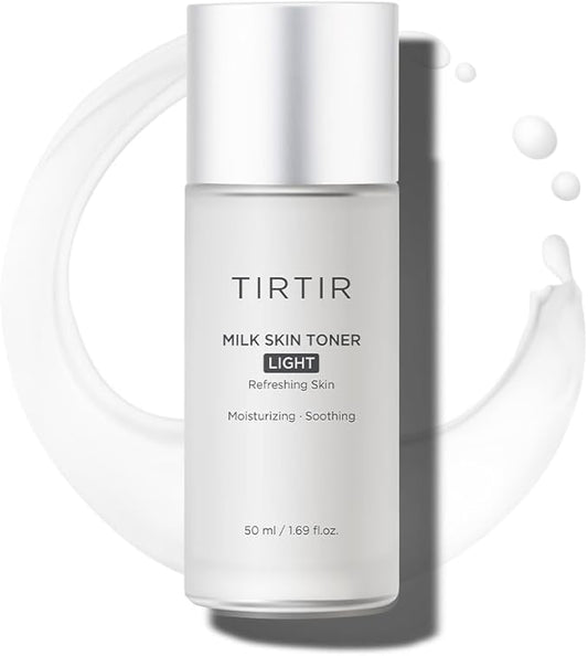TIRTIR Milk Skin Toner Light | Instant Hydration with 4% Niacinamide, Pore-Tightening, Vegan Toner for Acne-Prone, Sensitive & Oily Skin, Fungal Acne Safe, Panthenol, Allantoin, Vitamin B