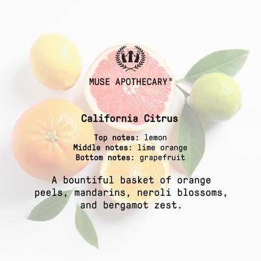 Muse Apothecary Room Ritual - Aromatic and Relaxing Room Mist, 8 oz, Infused with Natural Essential Oils - California Citrus