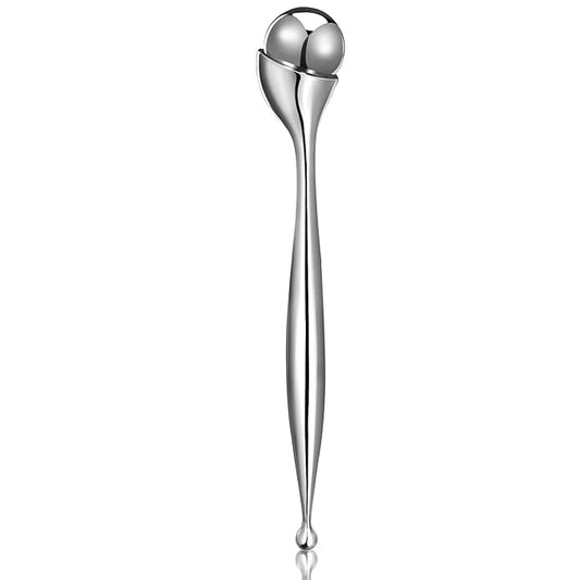 Eye Roller, Facial Ice Roller Massager - Reduces Puffiness, Dark Circles, Cooling Therapy for Tired Eyes (With Applicator)