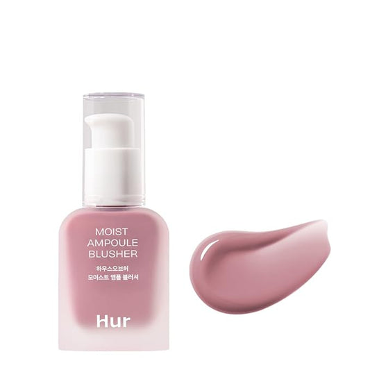 House of Hur Moist Ampoule Blusher, Buildable Water-based Formula, Infused with over 50% moisture essence, no tackiness, long-lasting moisture, weightless feel (04 Lavender Flush, 20ml)