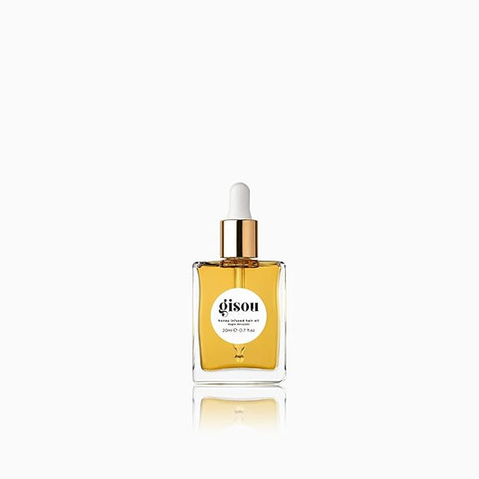 Gisou Honey Infused Hair Oil, Award-Winning Hydration, Frizz Control & Shine Treatment, Mirsalehi Honey & Botanical Oils, Heat Protection up to 450°F, All Hair Types (20ml)