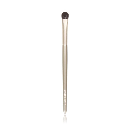 Natural Goat Hair Eye Shadow Brush by ENZO KEN, Large Smudge Eyeshadow Brush, Shader Eye Shadow Brush, Eye Shader Brush, Single Eyeshadow Brush, Eye Brushes, Eyeshadow Blending Brush. (Gold, E203L)
