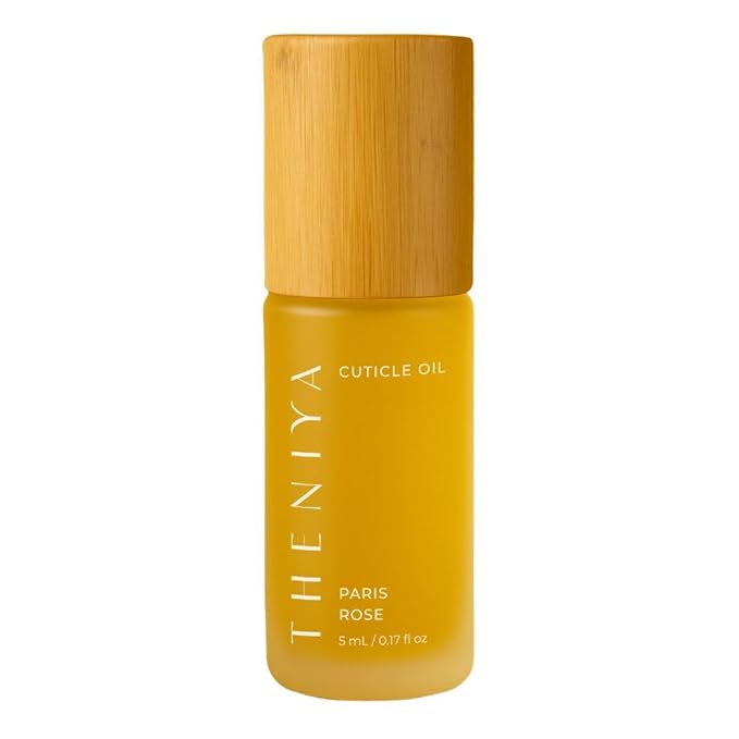 Cuticle Oil for Nail Strengthening and Growth – Hydrating, Vegan, Organic Formula with Jojoba & Vitamin E | 3 Signature Fragrances | 5mL Roll-On (0.17 Fl Oz, Rose Fragrance)