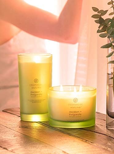 Chesapeake Bay Candle Scented Candle, Awaken + Invigorate (Lemongrass Eucalyptus), Coffee Table