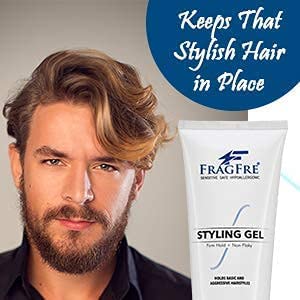 Firm Hold Hair Gel Fragrance Free 8 oz - Strong Styling Gel for Aggressive Hair Styles - Paraben Free Hypoallergenic Sensitive Formula - Non-Irritating Vegan No Gluten/Cruelty (1 Pack)