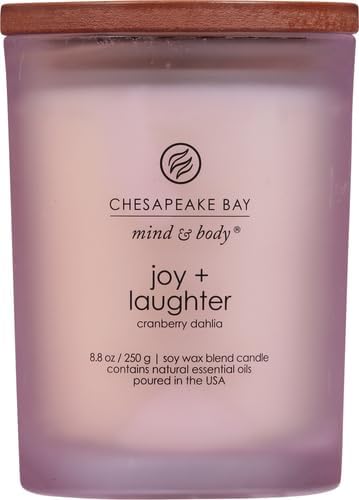 Chesapeake Bay Candle Scented Candle Joy + Laughter (Cranberry Dahlia) Medium Home Décor