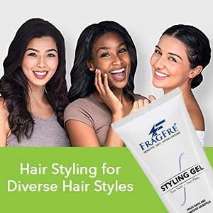 Firm Hold Hair Gel Fragrance Free 8 oz - Strong Styling Gel for Aggressive Hair Styles - Paraben Free Hypoallergenic Sensitive Formula - Non-Irritating Vegan No Gluten/Cruelty (1 Pack)