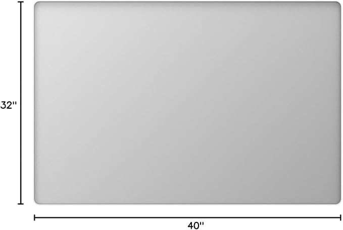 LOAAO 40x32 Inch White Metal Framed Bathroom Mirror for Wall, White Bathroom Vanity Mirror Farmhouse, Large Rounded Rectangle Mirror, Anti-Rust, Tempered Glass, Hangs Horizontally or Vertically