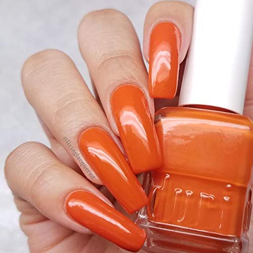 duri Nail Polish, 781 Uninhibited, Vibrant Fresh Orange, Full Coverage, Glossy Finish, 0.45 Fl Oz