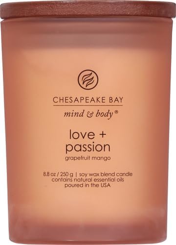 Chesapeake Bay Candle PT31905 Scented Candle, Love + Passion (Grapefruit Mango), Medium, Home Décor