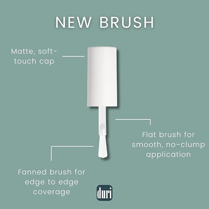 duri Nail Polish 30 Pearl Pink, Light Metallic Pink Color, Full Coverage, Fast drying, Long Lasting, 0.45 Fl Oz