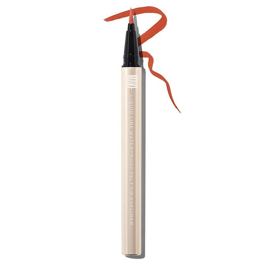 MAKE Beauty Liquid Line Waterproof Liquid Eyeliner Pen. Smudge-Proof Felt Tip for Precise Application of Lines, Wings, and Graphics. Long Lasting Eye Liner - Shade, Horizon Line