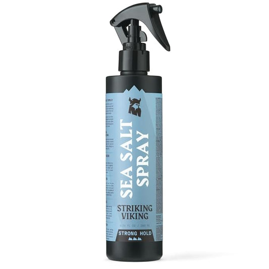 Striking Viking Sea Salt Spray for Men - Strong Hold, 6.76 Fl Oz, Blue Ocean Scent - Volumizing Hair Spray for Men - Texturizing & Curl Enhancing - Paraben Free