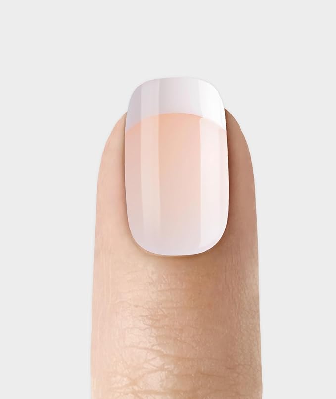 Kiss Everlasting French Nail Manicure, Chip-Free with Flexi-Fit Technology, Real Short, "Endless", Nail Kit with Pink Nail Glue (Net Wt. 2 g / 0.07oz.), Mini File, Manicure Stick, and 28 Fake Nails