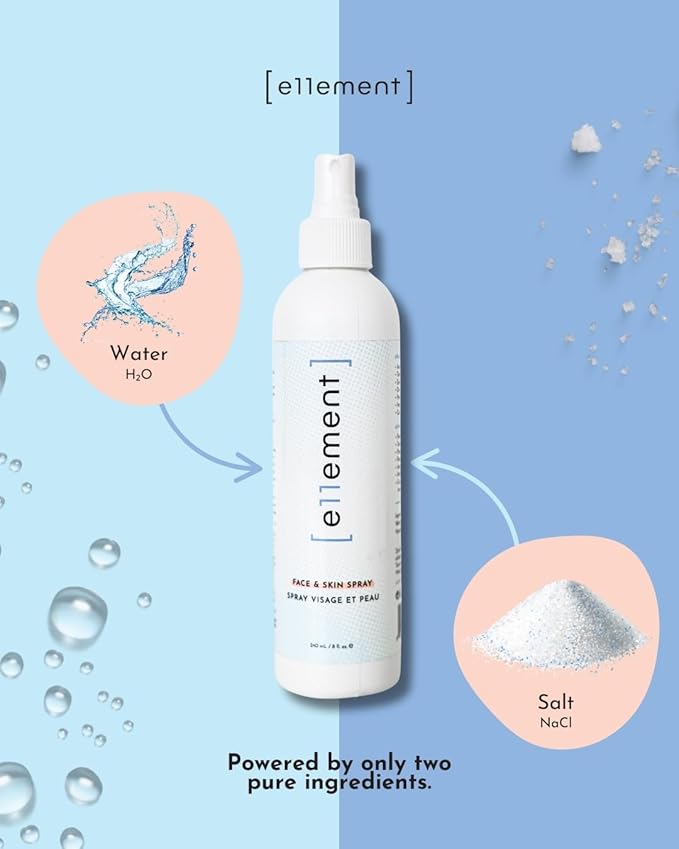 Hypochlorous Acid Face and Spray - 1 L Refill – Daily Toner – Dry Skin - Facial Cleanser - Tattoo Aftercare – Post Workout Refresher - Piercing Aftercare – Lash Cleanser - All Natural - e11ement