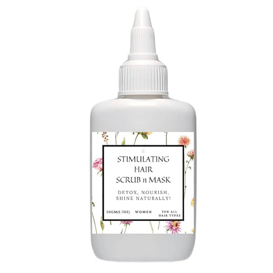 K C Scalp Detox & Hair Treatment Mask - Deep Conditioner for Dry Scalp & Damaged Hair – Scalp Care for Buildup, Flakes & Oil Control – All Hair/Scalp Types – Spa Grade Formula (WOMEN)