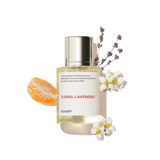 Dossier - Floral Lavender - Eau de Parfum - Inspired by YL's Libre - Perfume Luxury - Pure Infused - Paraben-Free - Vegan - For Women - Fragrance - 3.4 Fl 0z (Spray 100ml)