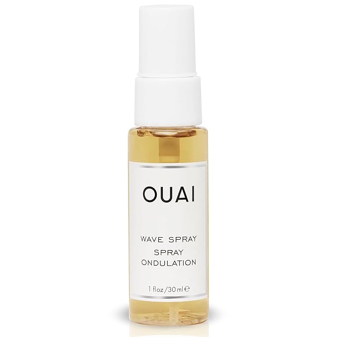 OUAI Wave Spray Travel Size - Coconut Oil & Rice Protein Texturizing Mist for Beach Waves, Volume & Shine - Paraben-Free, Safe for Color & Keratin-Treated Hair (1.7 fl oz)