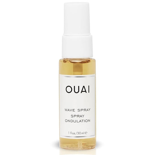 OUAI Wave Spray Travel Size - Coconut Oil & Rice Protein Texturizing Mist for Beach Waves, Volume & Shine - Paraben-Free, Safe for Color & Keratin-Treated Hair (1.7 fl oz)