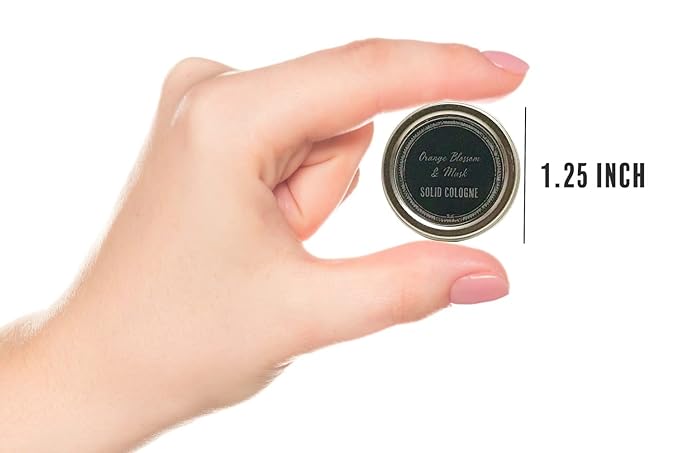 Luxury All Natural | Handmade Solid Perfume | Phthalate-Free | Handmade in USA | Eco-Friendly | Pocket Size 1/4 OZ (Black Vanilla Cocoa Patchouli)