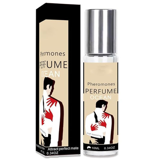 Pheromones Ocean Fresh Sweet Perfume Collection, High Appealing Fragrance, Roll-on Glass Bottle, 0.34oz, 10ml
