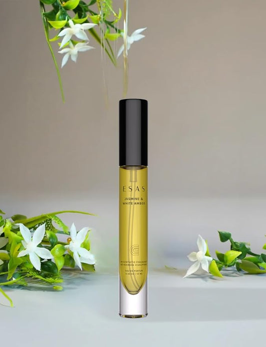 Jasmine & White Amber – Organic Perfume Mist, MADESAFE® – FLORAL | GREEN | WARM – 0.33 oz Fragrance EDP