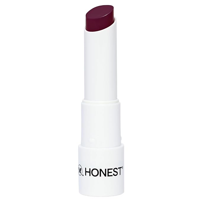 Honest Beauty Moisturizing Vegan Tinted Lip Balm | Antioxidant-rich Acai Extracts + Avocado Oil | Paraben Free + Cruelty Free | Plum Drop