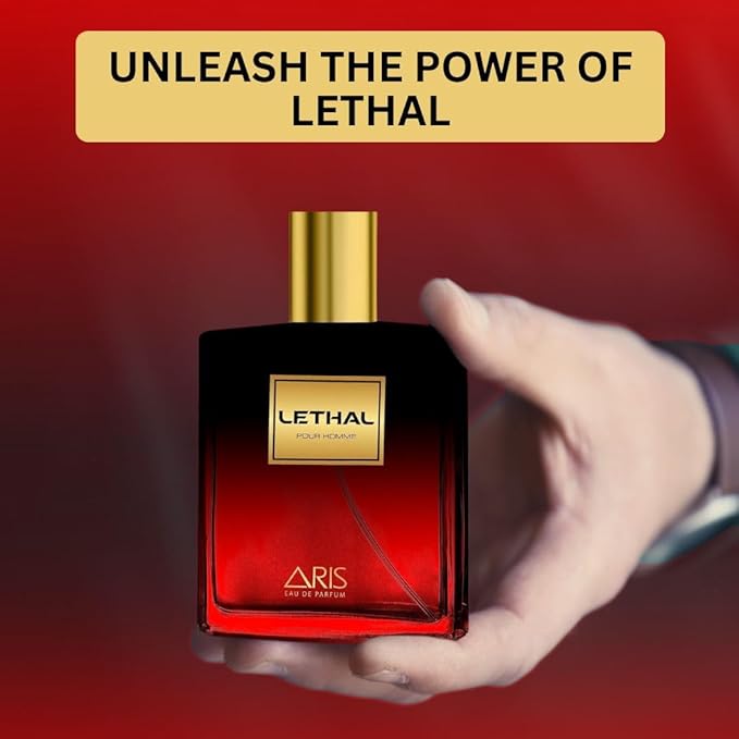Lethal Eau de Parfum – Long-Lasting Woody and Musk Fragrance for Men – 100mL Perfume Spray with Bonus 15mL Perfume Sample (Randomly Selected)