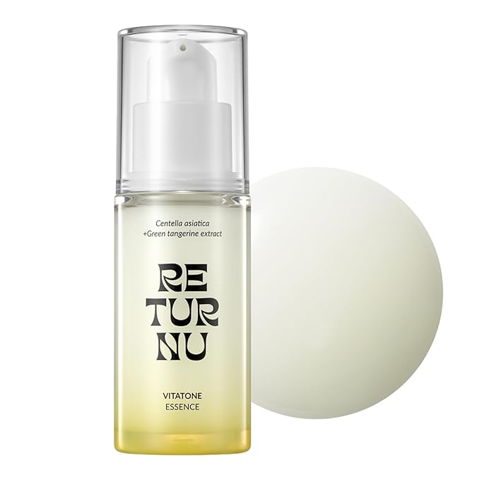 Vitatone Essence, Vitamic C Serum with 5% Niacinamide & Jeju Green Tangerine, for Glass Skin, Clarifying, Radiant Complexion, Fast Absorbing, Korean Skincare (30ml / 1.01 fl. oz)