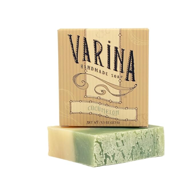 Natural Cucumelon Bar Soap - Gentle Cleansing for Sensitive Skin, Fruity - 3 Pack