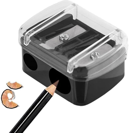 Eyeliner Pencil Sharpener, Eyeliner Sharpener for Pencil, Makeup Pencil Sharpener, Dual Holes Eyeliner Sharpener, Sharpeners