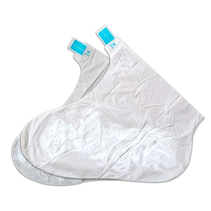 Bodipure PremiumFoot Mask Keratin Socks | At Home Spa Moisturizer Socks for Dry Cracked Feet, Callus & Heel Softening | Easy-to-Use Pedicure Foot Repair | Chemical-free Feet Treatment | 4 Pairs