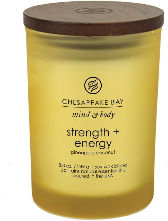 Chesapeake Bay Candle Scented Candle Strength + Energy (Pineapple Coconut) Medium Home Décor
