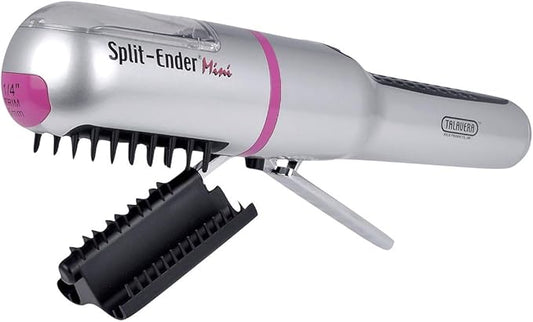 Mini - The Original Cordless Split End Hair Trimmer Automatic 3 AAA Battery Home Care Clipper 2-in-1 for Dry Damaged Splitting Broken Brittle Straight Curly Frizzy Beauty Styling - Pink