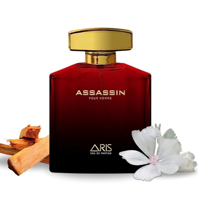 Assassin Intense Eau de Parfum – Long-Lasting Musk and Wood Fragrance for Men – 100mL Perfume Spray with Bonus 15mL Sample (Randomly Selected)