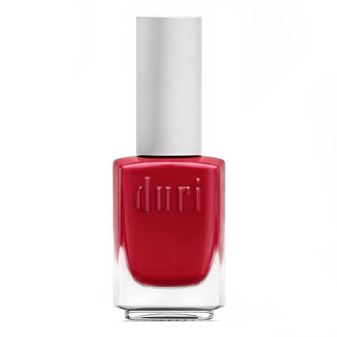 duri Nail Polish, 34 Pure Red, Red-Carpet Classic, Stylish, Modern, Full Coverage, Glossy Finish, Quick Drying, 0.45 Fl Oz