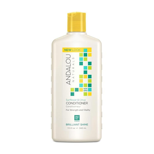Andalou Naturals Sunflower and Citrus Brilliant Shine Conditioner, 11.5 Ounce